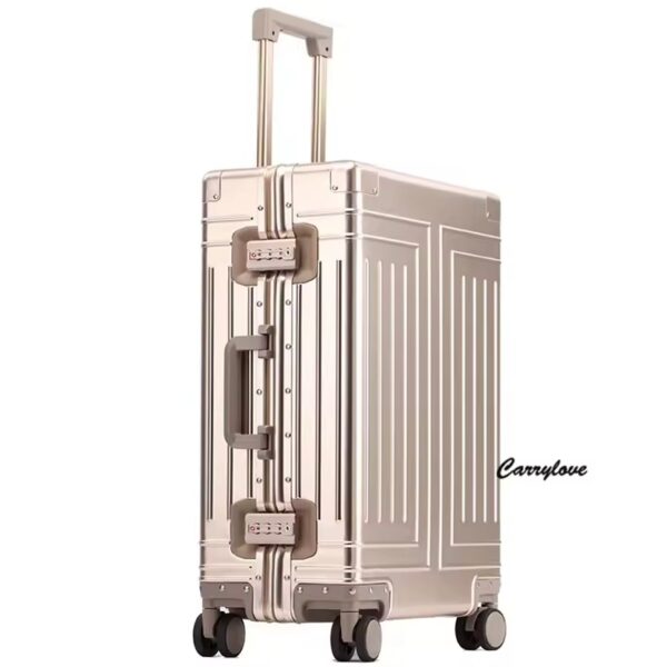 Carrylove 20"24"26"29" Inch Aluminum Trolley Suitcase Waterproof Metallic Cabin Luggage Trolly Bag With Wheels - Image 5