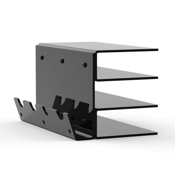 Acrylic Keyboard Plate Display Stand – 3-Tier Ergonomic Storage for Mechanical Keyboards & Mouse | Stylish Transparent Holder - Image 4
