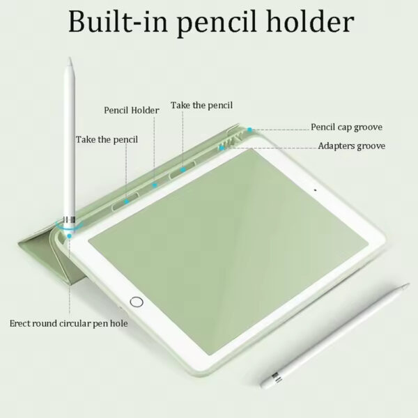 Versatile Case for iPad Pro 11", Air 4, & Mini – Smart Cover for 10.2", 9.7", 10.5" with Pencil Holder | Ultimate Protection & Style! - Image 2