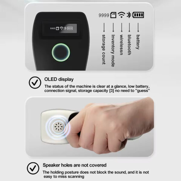 Mini 2D Barcode Scanner – Wireless Bluetooth & 2.4G | Pocket QR Code Reader for iOS, Android, PC & Mobile Payments - Image 6