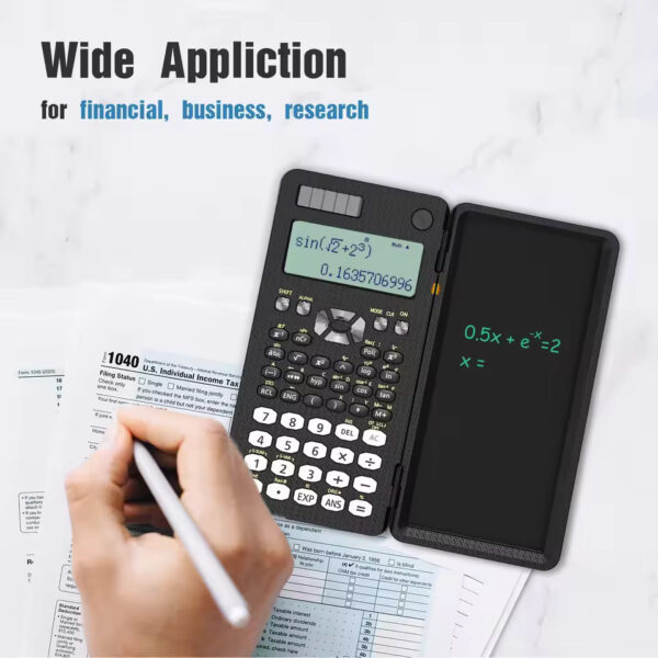 Mini Scientific Calculator with Writing Tablet – Notepad & Memo Pad for Office, School & Exams | 991ES, MS, EX 82MS - Image 6