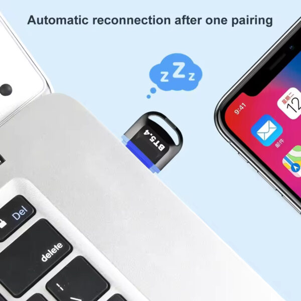 USB Bluetooth 5.4/5.3 Dongle Adapter – Wireless Receiver & Transmitter for PC, Speakers, Mouse, Keyboard & Audio | Plug & Play - Image 5