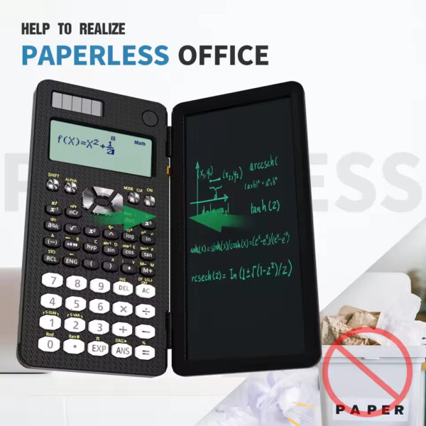 Mini Scientific Calculator with Writing Tablet – Notepad & Memo Pad for Office, School & Exams | 991ES, MS, EX 82MS - Image 3