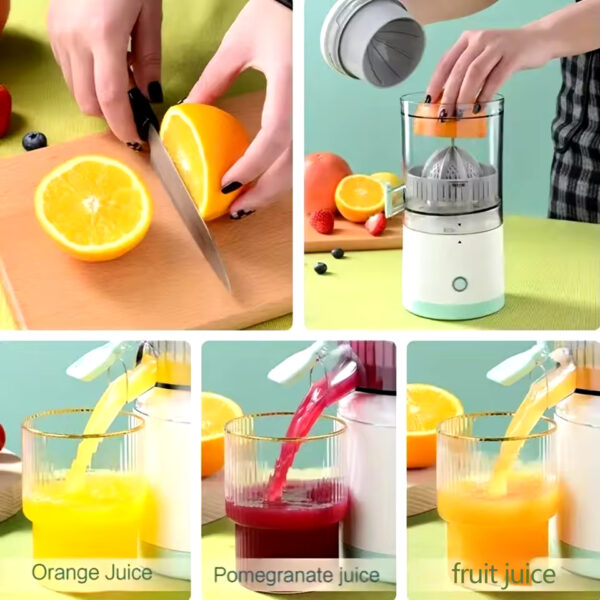 1PC USB Rechargeable Electric Juicer – Wireless Citrus Lemon Juicer & Fruit Blender | Automatic Fresh Juice Maker - Image 5