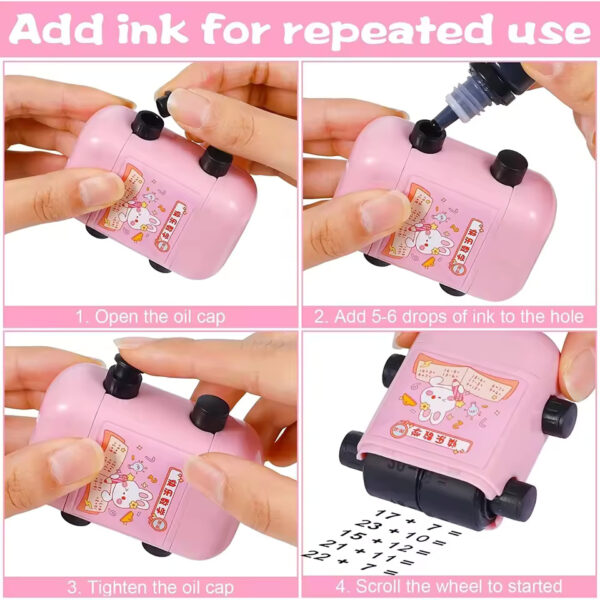 2-in-1 Teaching Stamp – Fill-in-the-Blank & Digital Math Roller Stamp for Reusable Math Practice | Perfect for Kids Learning - Image 5